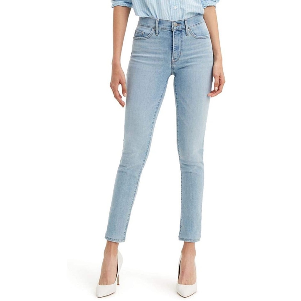 Levi’s 311 mid rise Skinny shaping jeans, light wash, size 25W  x 30L, EUC